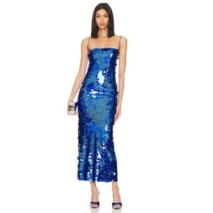 The New Arrivals by Ilkyaz Ozel Phoenix dress, blue hologram sequins, small